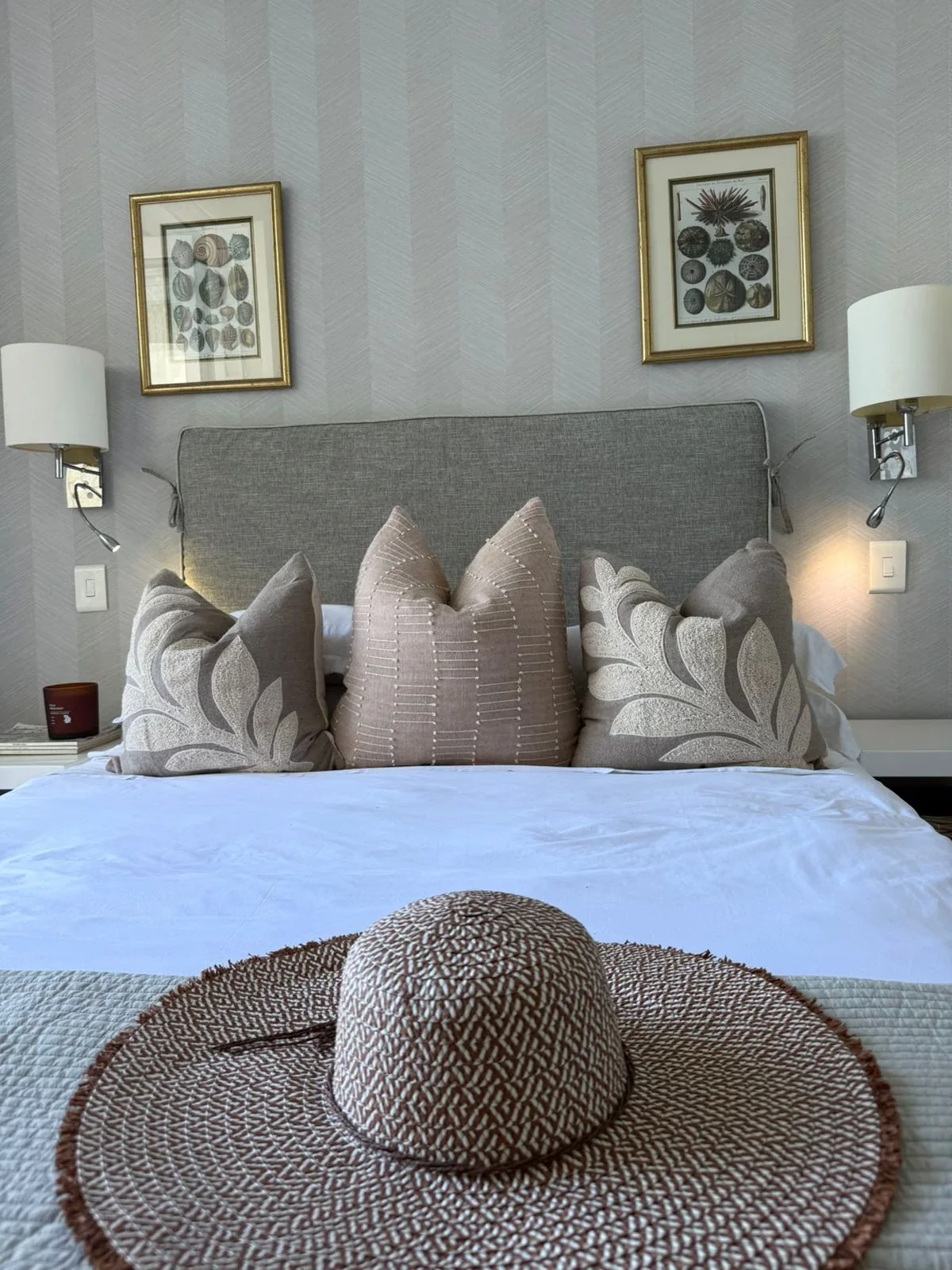 Guest bed prepared for arrival
