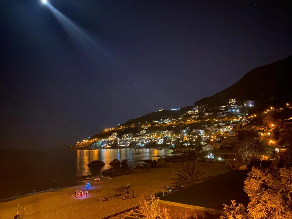 Night lights along the Clifton coastline